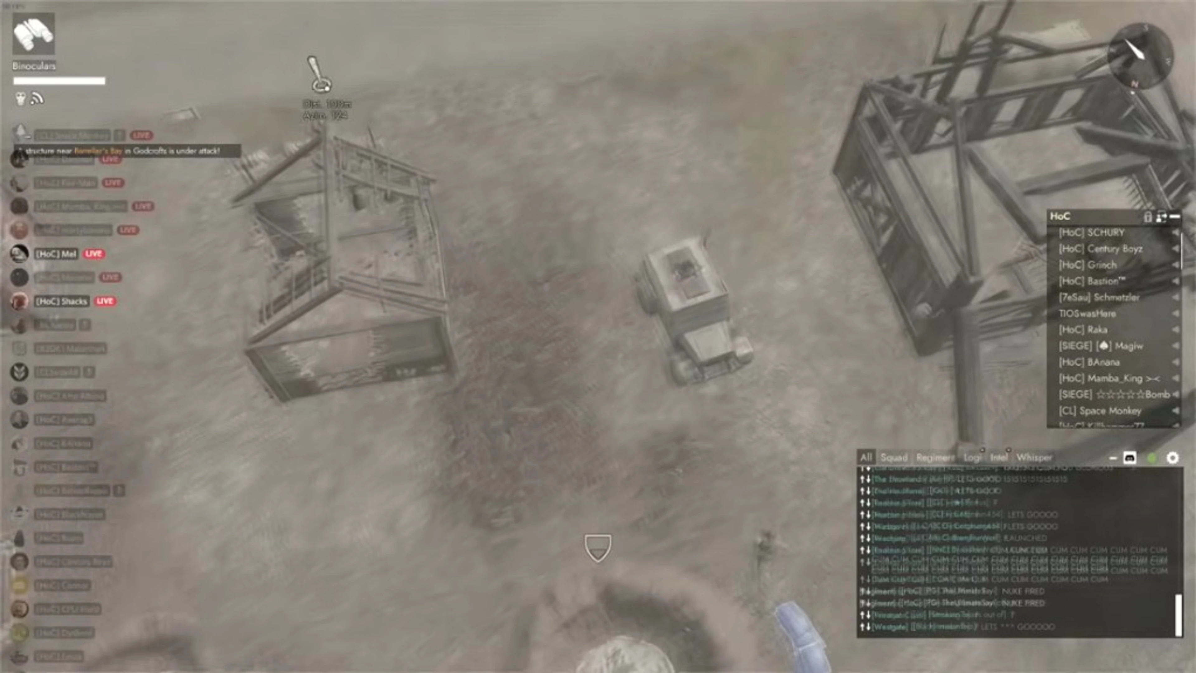Foxhole player ESP and faction tags through buildings